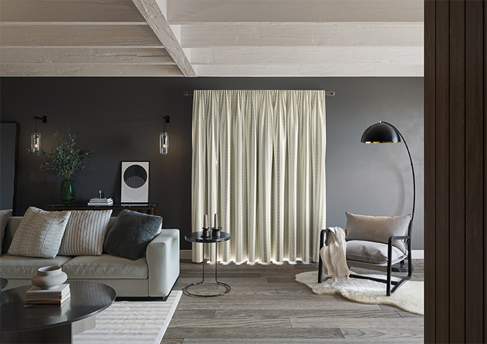 Laurel Stripe, Warm Grey - Made to Measure Curtains - Image 15
